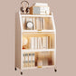 Modern Style Bookshelf Metal Closed Back Bookcase with Door for Home Office 25"L x 14"W x 46"H White Clearhalo 'Bookcases' 'furn' 'furn_bookcases' 'Furniture' 'Office Furniture' 5472431