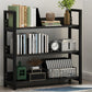 Open Steel Wood Bookcase Modern Home Simple Office Rectangular Bookshelf
