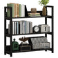Open Steel Wood Bookcase Modern Home Simple Office Rectangular Bookshelf