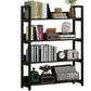 Open Steel Wood Bookcase Modern Home Simple Office Rectangular Bookshelf
