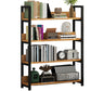 Open Steel Wood Bookcase Modern Home Simple Office Rectangular Bookshelf