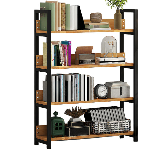 Open Steel Wood Bookcase Modern Home Simple Office Rectangular Bookshelf