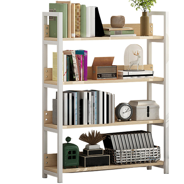 Open Steel Wood Bookcase Modern Home Simple Office Rectangular Bookshelf
