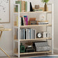 Open Steel Wood Bookcase Modern Home Simple Office Rectangular Bookshelf