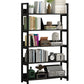 Open Steel Wood Bookcase Modern Home Simple Office Rectangular Bookshelf