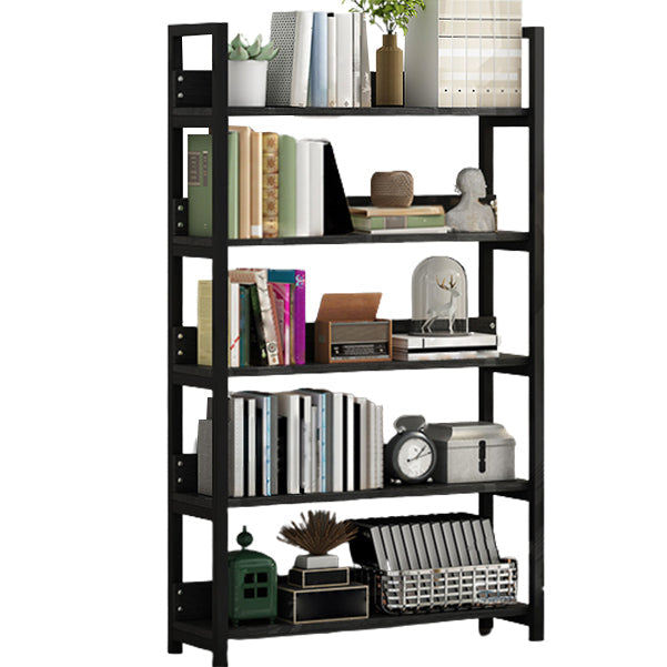 Open Steel Wood Bookcase Modern Home Simple Office Rectangular Bookshelf