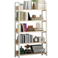 Open Steel Wood Bookcase Modern Home Simple Office Rectangular Bookshelf