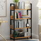 Open Steel Wood Bookcase Modern Home Simple Office Rectangular Bookshelf