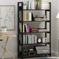 Open Steel Wood Bookcase Modern Home Simple Office Rectangular Bookshelf