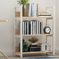 Open Steel Wood Bookcase Modern Home Simple Office Rectangular Bookshelf