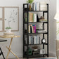 Open Steel Wood Bookcase Modern Home Simple Office Rectangular Bookshelf