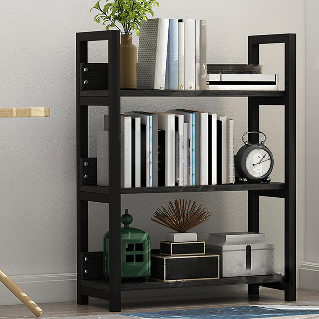 Open Steel Wood Bookcase Modern Home Simple Office Rectangular Bookshelf