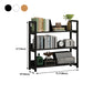 Open Steel Wood Bookcase Modern Home Simple Office Rectangular Bookshelf