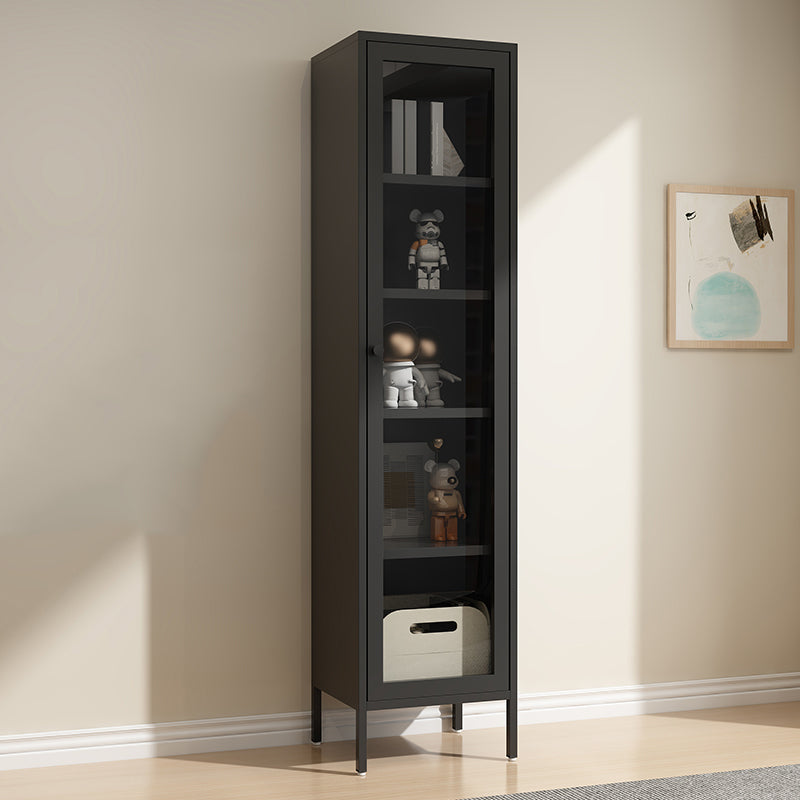 13.78"W Bookshelf Scandinavian Style Bookcase with Door for Home and Office