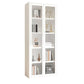 13.78"W Bookshelf Scandinavian Style Bookcase with Door for Home and Office