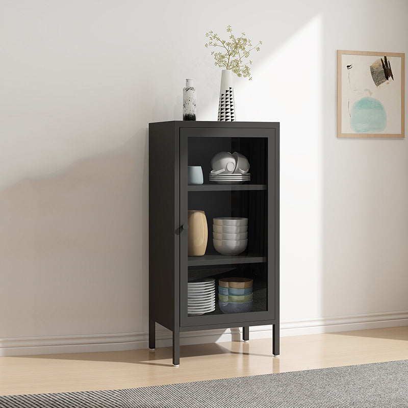 13.78"W Bookshelf Scandinavian Style Bookcase with Door for Home and Office