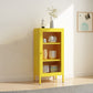 13.78"W Bookshelf Scandinavian Style Bookcase with Door for Home and Office