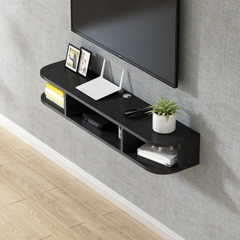 Mobile TV moderno in legno Console TV a parete con 4 ripiani