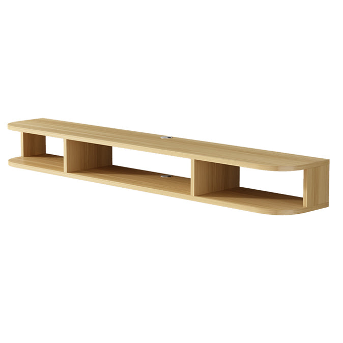 Mobile TV moderno in legno Console TV a parete con 4 ripiani