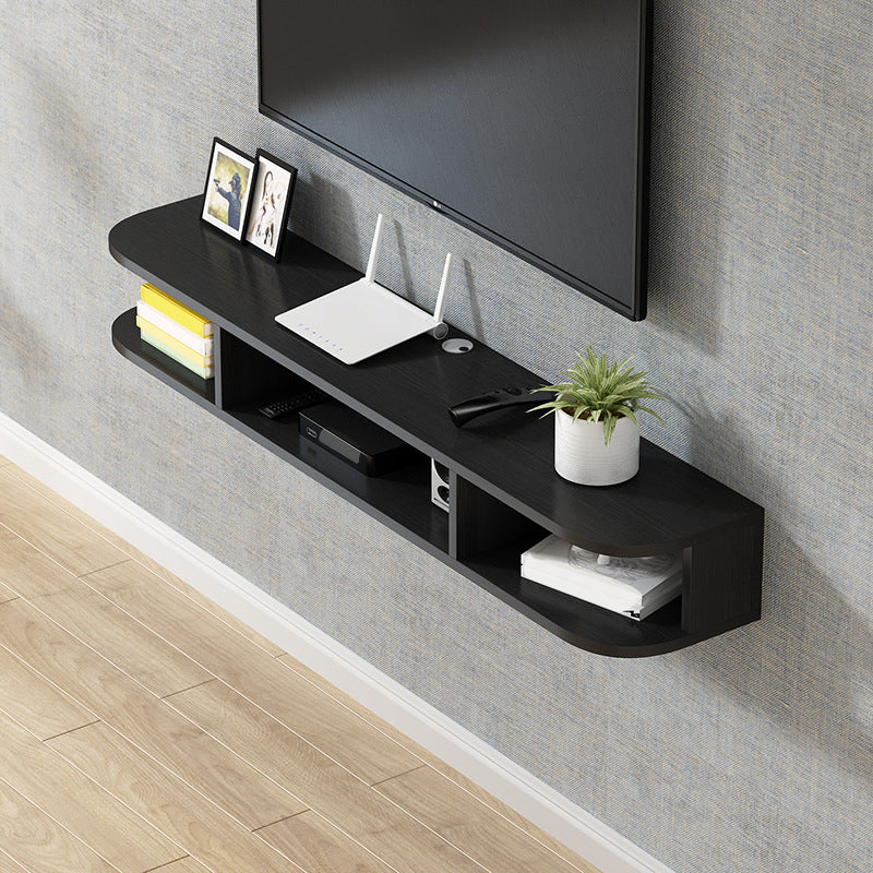 Mobile TV moderno in legno Console TV a parete con 4 ripiani