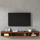 Mobile TV moderno in legno Console TV a parete con 4 ripiani