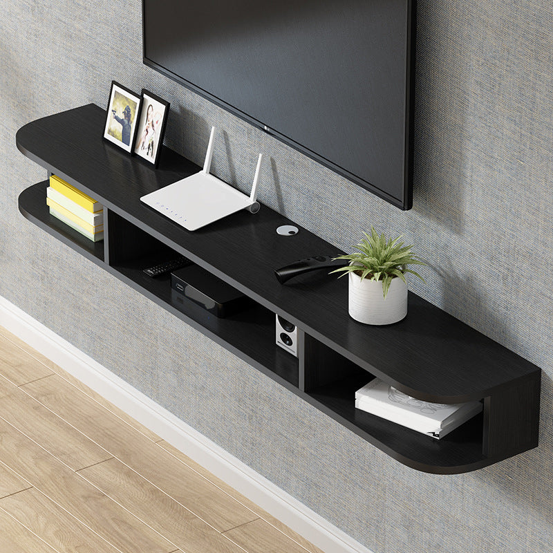 Mobile TV moderno in legno Console TV a parete con 4 ripiani