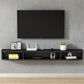 Mobile TV moderno in legno Console TV a parete con 4 ripiani