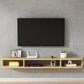 Mobile TV moderno in legno Console TV a parete con 4 ripiani