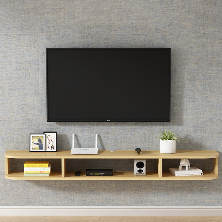 Mobile TV moderno in legno Console TV a parete con 4 ripiani