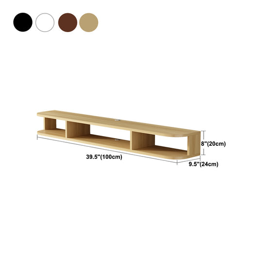 MODERNA TV TV in legno Console TV montata a parete con 4 scaffalature