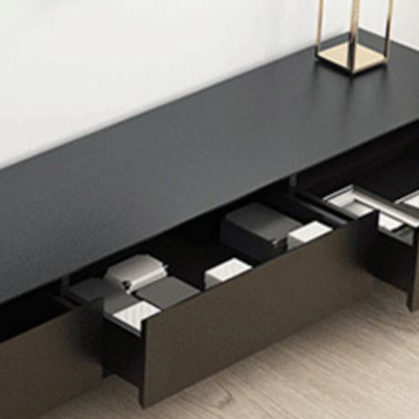 Meuble TV en bois avec 3 tiroirs, meuble TV coulissant avec console multimédia en finition bois