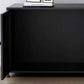 12.99"D TV Stand Industrial Style Open Storage TV Console with 3-shelf Clearhalo 'furn' 'furn_tv_stands_entertainment_centers' 'Furniture' 'Living Room Furniture' 'TV Stands & Entertainment Centers' 'TV Stands & Media Storage Furniture' 'tv_stands_entertainment_centers' 5472943