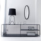 12.99"D TV Stand Industrial Style Open Storage TV Console with 3-shelf Clearhalo 'furn' 'furn_tv_stands_entertainment_centers' 'Furniture' 'Living Room Furniture' 'TV Stands & Entertainment Centers' 'TV Stands & Media Storage Furniture' 'tv_stands_entertainment_centers' 5472948