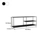 12.99"D TV Stand Industrial Style Open Storage TV Console with 3-shelf Clearhalo 'furn' 'furn_tv_stands_entertainment_centers' 'Furniture' 'Living Room Furniture' 'TV Stands & Entertainment Centers' 'TV Stands & Media Storage Furniture' 'tv_stands_entertainment_centers' 5472952