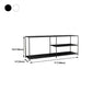 12.99"D TV Stand Industrial Style Open Storage TV Console with 3-shelf Clearhalo 'furn' 'furn_tv_stands_entertainment_centers' 'Furniture' 'Living Room Furniture' 'TV Stands & Entertainment Centers' 'TV Stands & Media Storage Furniture' 'tv_stands_entertainment_centers' 5472954