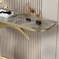 Tavolo da console resistente alle macchie glam di glam/metallo per la sala