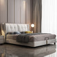 Contemporary Tufted Standard Bed with Wingback Headboard and Legs