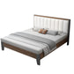Modern Panel Wood Standard Bed with Rectangular Headboard for Bedroom Queen White-Brown Bed & Mattress Clearhalo 'Bedroom Furniture' 'Beds' 'furn' 'furn_beds' 'Furniture' 5473280