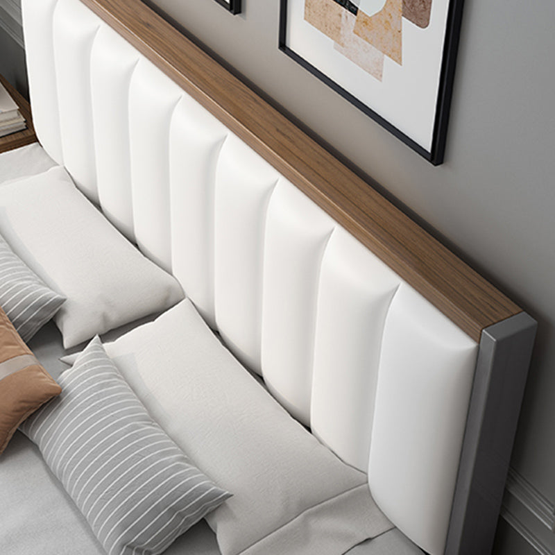 Modern Panel Wood Standard Bed with Rectangular Headboard for Bedroom Clearhalo 'Bedroom Furniture' 'Beds' 'furn' 'furn_beds' 'Furniture' 5473284