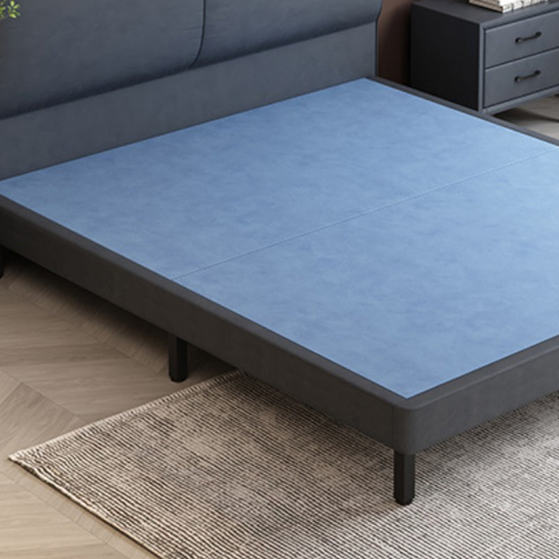 Modernes Panel Holzstandard Bett mit rechteckigem Kopfteil