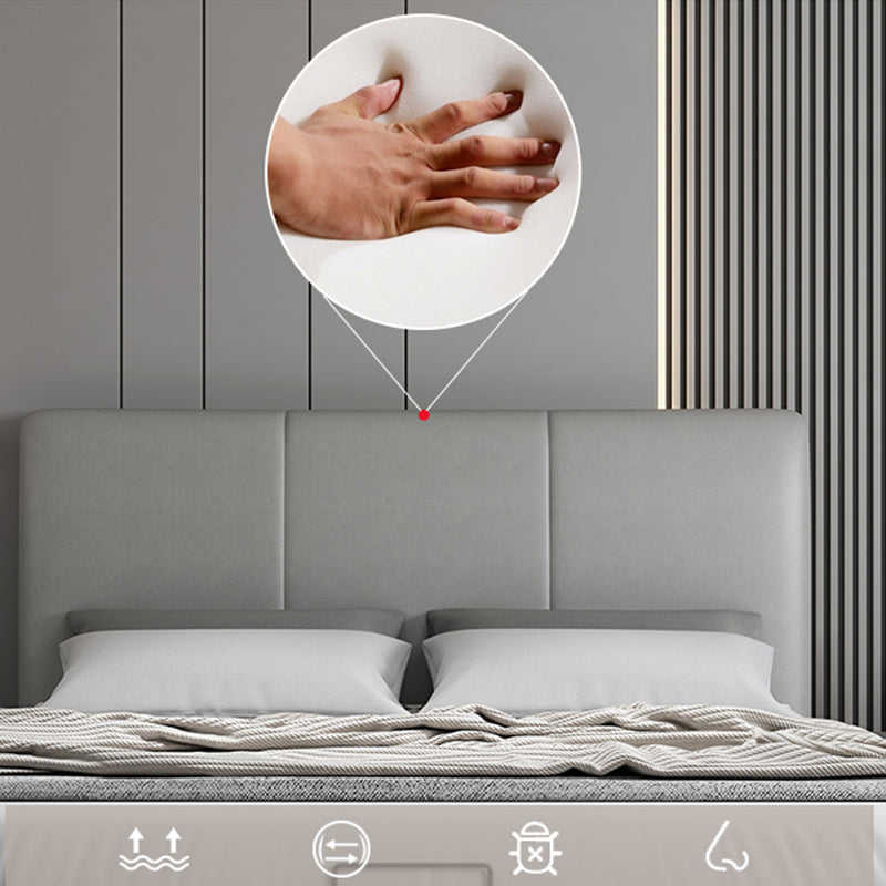 Testa di legno moderna con pannello rettangolare e gambe metalliche