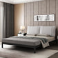 Modern Wire-Grid Metal Bed 78.74" L Bed Frame with Headboard Clearhalo 'Bedroom Furniture' 'Beds' 'furn' 'furn_beds' 'Furniture' 5473375