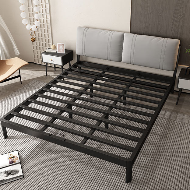 Modern Wire-Grid Metal Bed 78.74" L Bed Frame with Headboard Clearhalo 'Bedroom Furniture' 'Beds' 'furn' 'furn_beds' 'Furniture' 5473385