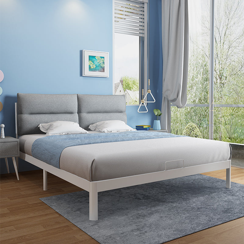 Fiamma del letto di alto profilo in metallo contemporaneo da 39,37 "a pannello H