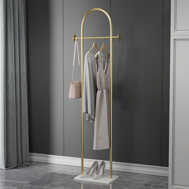 Metal Entryway Kit Industrial Hall Tree with Hanging Rail Free Standing Coat Rack Clearhalo 'Entry & Mudroom Furniture' 'furn' 'furn_hall_tree_coat_racks' 'Furniture' 'Hall Trees & Coat Racks' 'hall_tree_coat_racks' 5473447