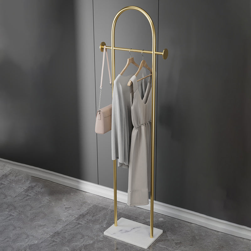 Metal Entryway Kit Industrial Hall Tree with Hanging Rail Free Standing Coat Rack Clearhalo 'Entry & Mudroom Furniture' 'furn' 'furn_hall_tree_coat_racks' 'Furniture' 'Hall Trees & Coat Racks' 'hall_tree_coat_racks' 5473449