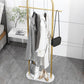 Modern Cheat Rack Free Standing Marble Stone Base Metal Coat Hanger