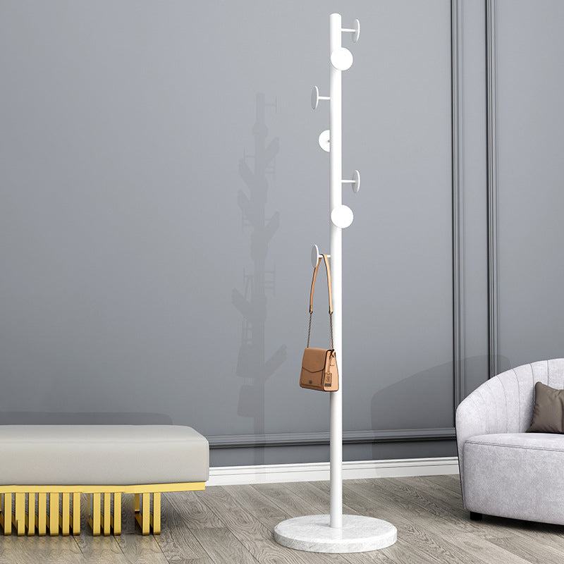 Designer -Metallbeschattierungs -Rack Marmor Bottomattrack mit Hooks Hall Tree