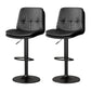 Nordic Style Bar Stool Liftable Counter Bar-stool with Metal Legs Black 2 Piece Set Clearhalo 'Bar Furniture' 'Bar Stools' 'bar_stools' 'furn' 'furn_bar_stools' 'Furniture' 'Kitchen & Dining Furniture' 5474424