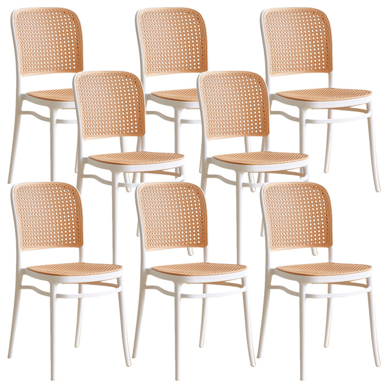 Sgabello da bar in plastica da bar in stile nordico con gambe di plastica per la casa